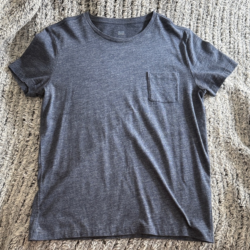 Saks Fifth Avenue Heather Gray Short Sleeve Tee